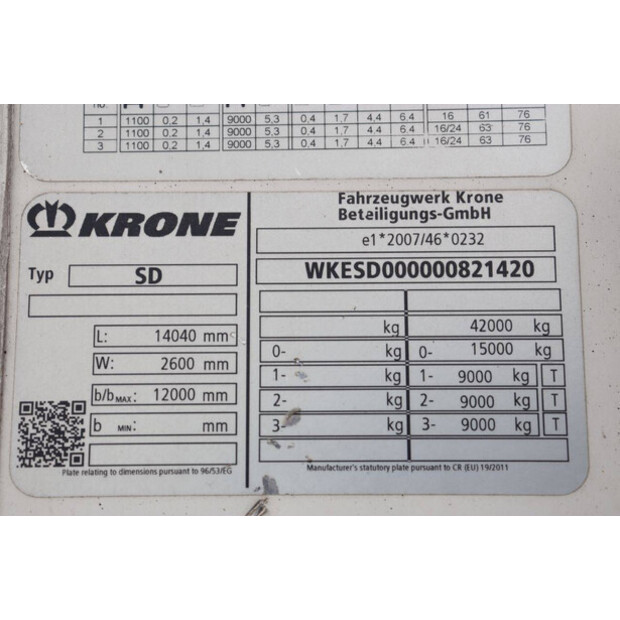2018 Krone SD-47874404
