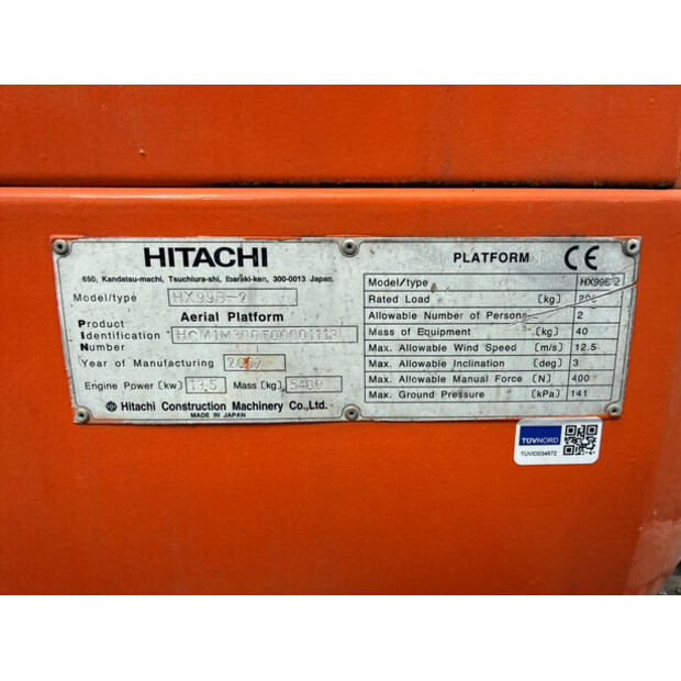 2007 Hitachi HX99B-2-47875047
