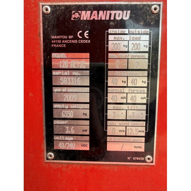 2009 Manitou 120AETJC-47875099