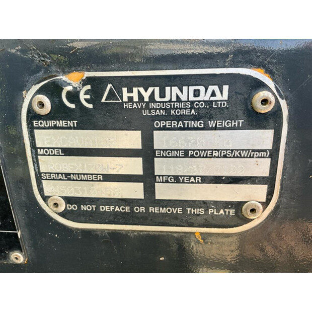2006 Hyundai Robex 170W-7-47921390