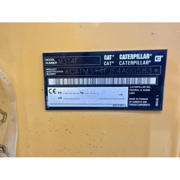 2016 Caterpillar M314F-47939422