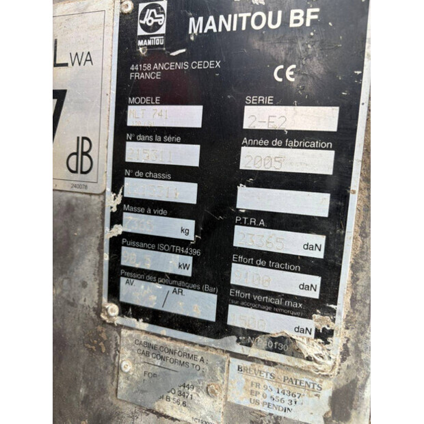 2005 Manitou MLT 741-120 LSU-47956731