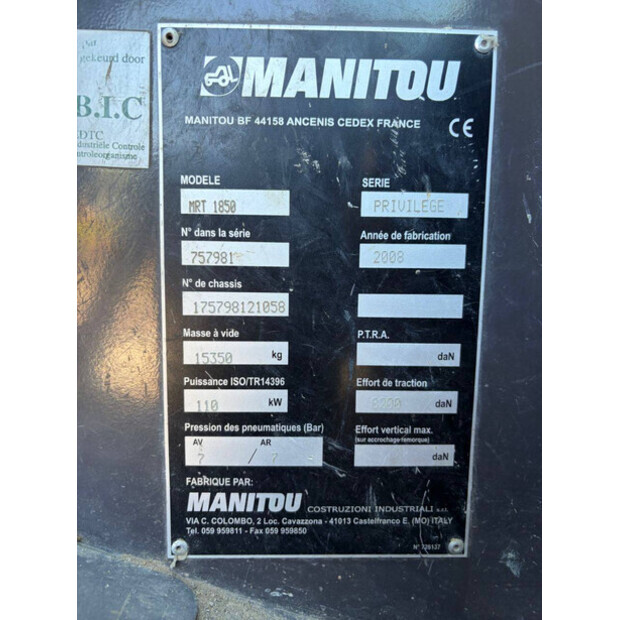 2008 Manitou MRT 1850-47957071