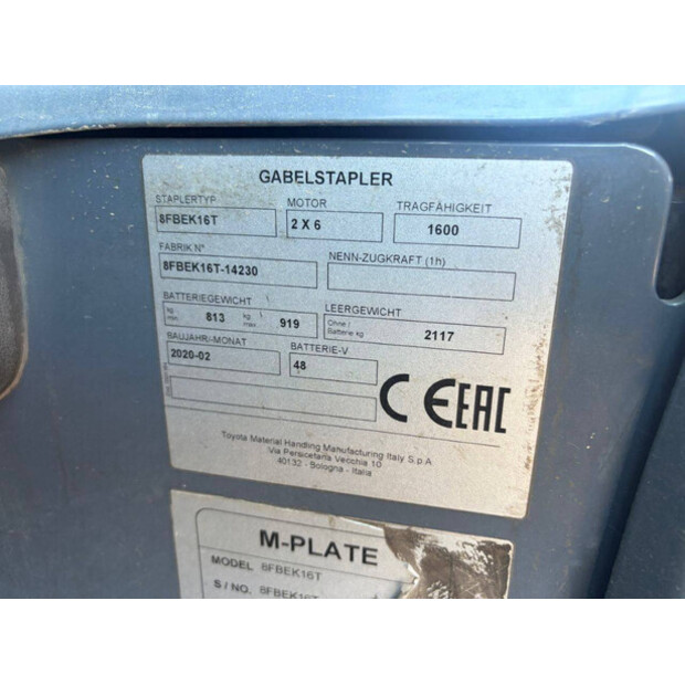 2020 Toyota 8FBEK16T-47957130