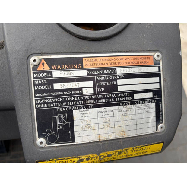 2006 MITSUBISHI FG30N-47957696