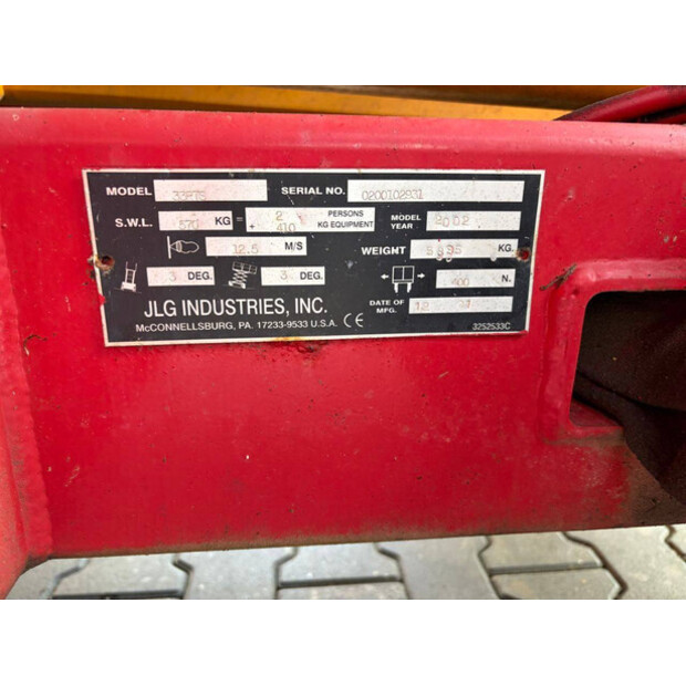2002 JLG 33RTS-47957740