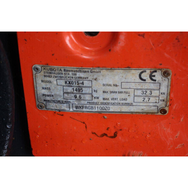 2014 KUBOTA KX015-4-47959233