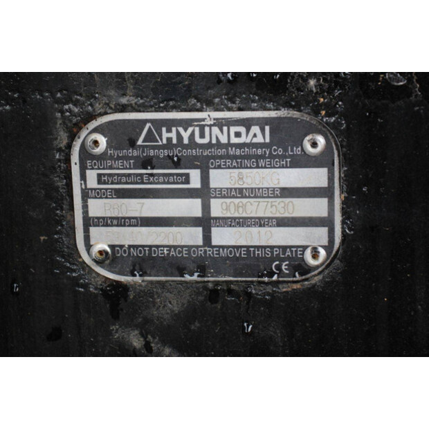 2012 Hyundai R60-7-47959370