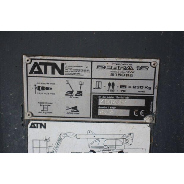 2012 ATN ZEBRA 12-47959943