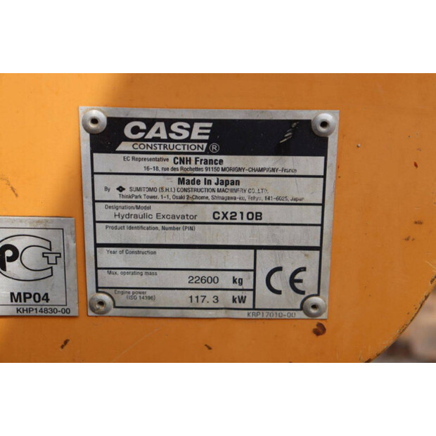 2012 CASE CX210B-47962313