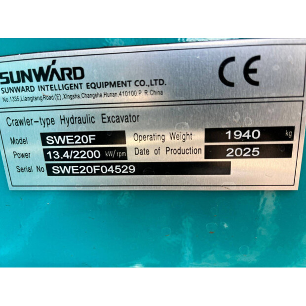 2025 Sunward SWE20F-47962497
