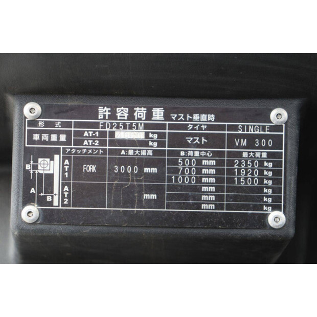 2019 UNICARRIERS FD25T5M-47963328