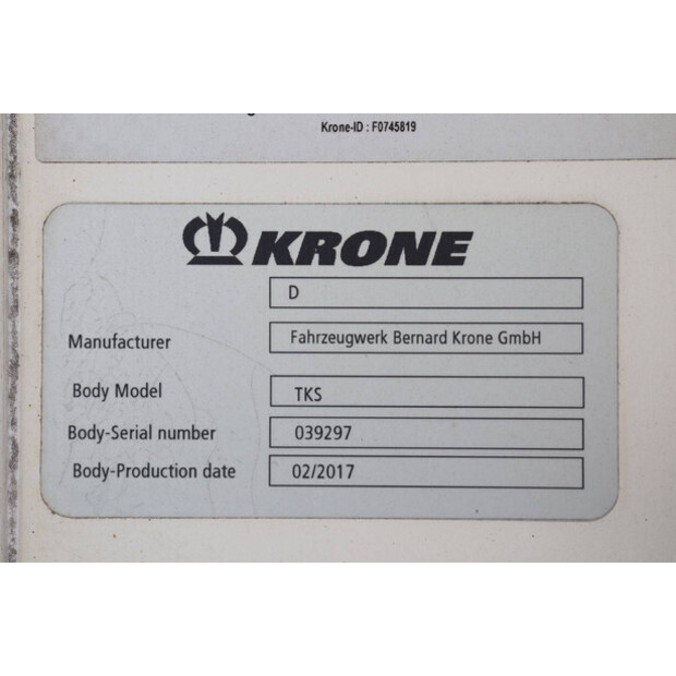 2017 Krone SD-47965186