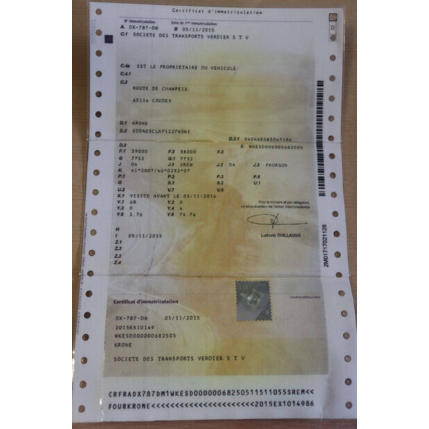 2015 Krone SD-47965484