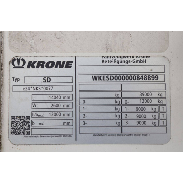 2018 Krone SD-47965497