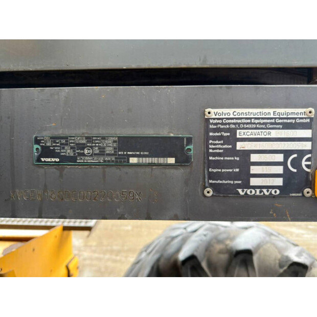 2012 فولفو EW160D-47966792