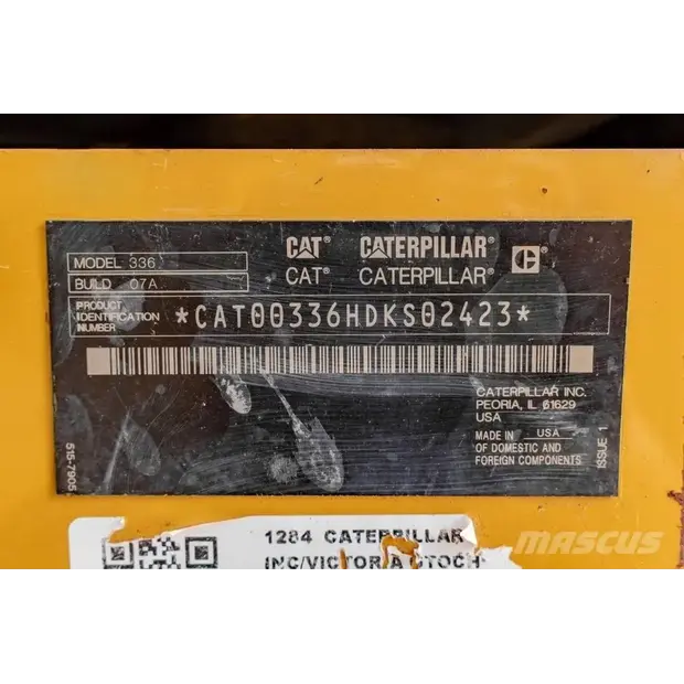 2020 Caterpillar 336-48000106
