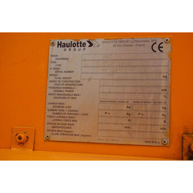 2011 Haulotte STAR 10-48001110