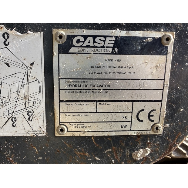 2019 كاس CX210D-48033378