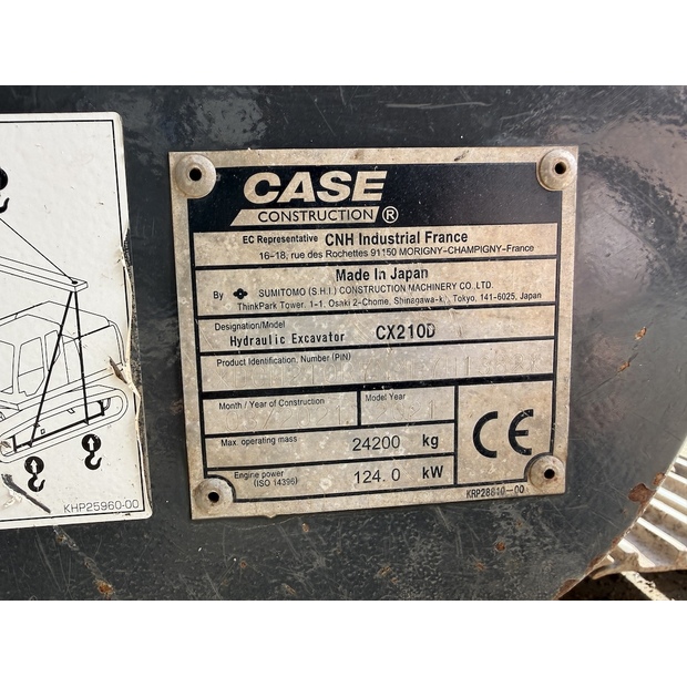 2021 CASE CX210D-48033405
