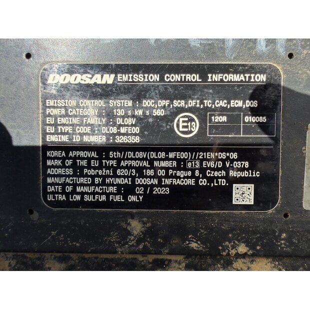 2018 Doosan DX340LC-5-48033567