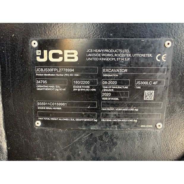 2020 JCB JS300LC-48033874