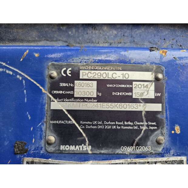 2014 Komatsu PC290LC-10-48034165