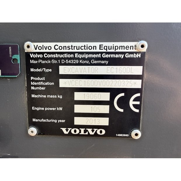 2013 Volvo EC160DL-48034237