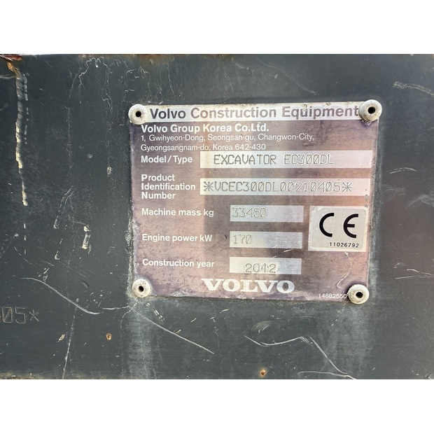 2012 Volvo EC300DL-48034339