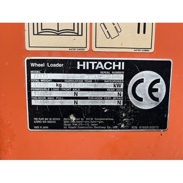 2010 Hitachi ZW370-48036140