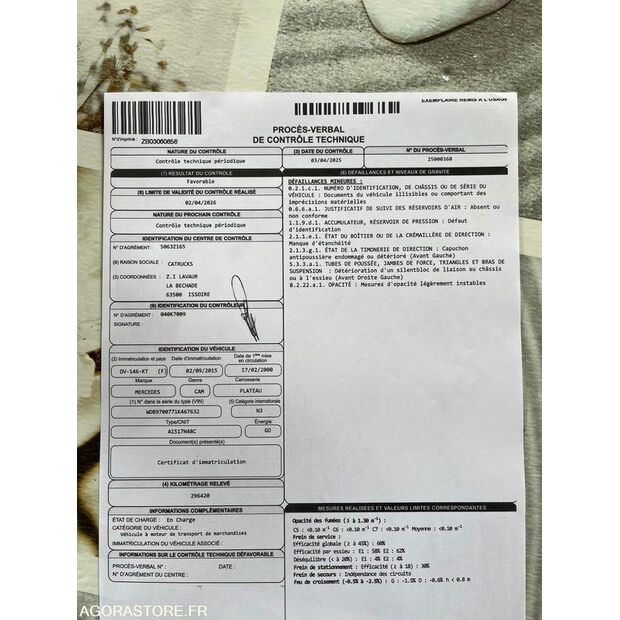 2000 Mercedes-Benz 1517-48053169