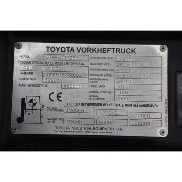 2016 Toyota 8FDJF35-48083705