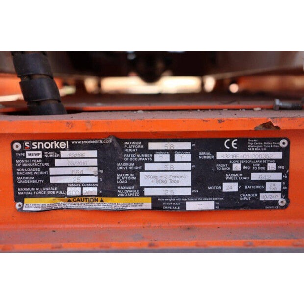 2016 Snorkel S3219F-48085484