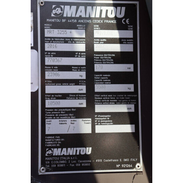 2016 Manitou MRT 3255+-48085894