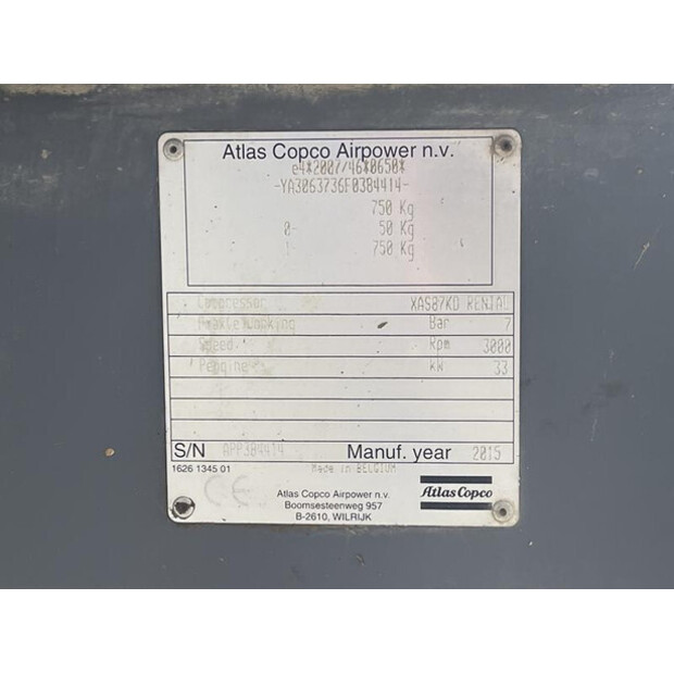 2015 Atlas-Copco XAS 87-48088257