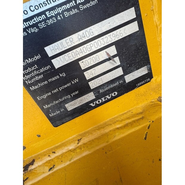 2021 Volvo A40G-48099916