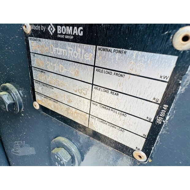 2015 BOMAG BW211D-40-48100218