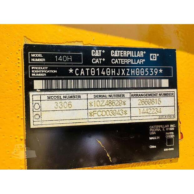 2007 Caterpillar 140H-48101361