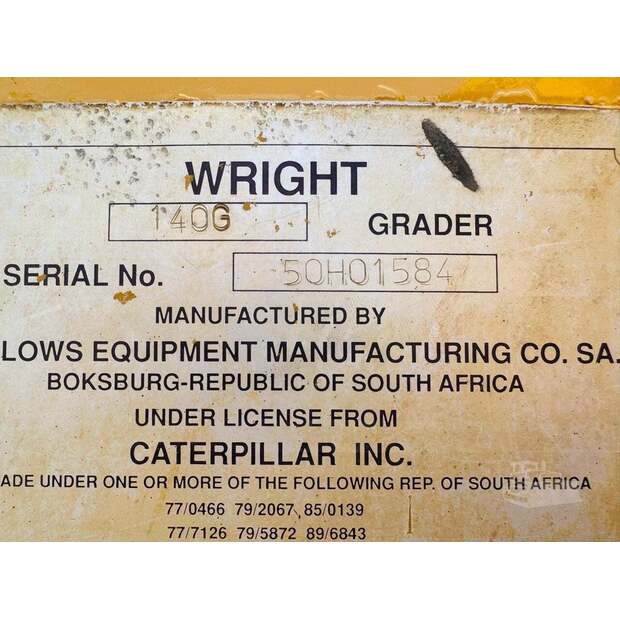 1990 Caterpillar 140G-48102338