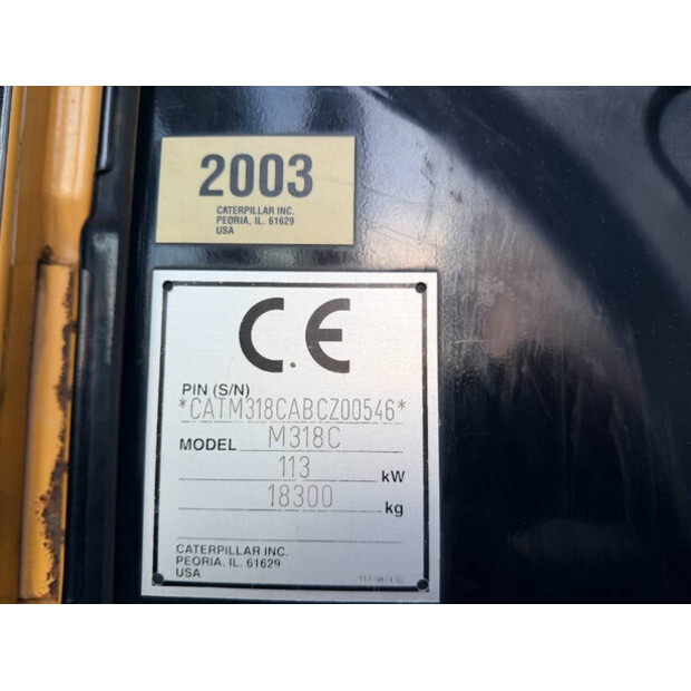 2003 كاتربيلر M318C-48109643