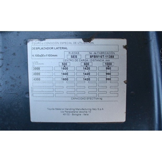 2018 Toyota 8FBM16T-48135438