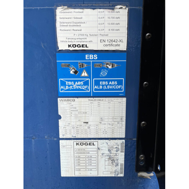 2014 Kögel SN24-1-48144725