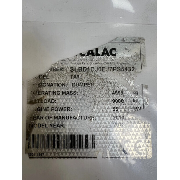 2018 Mecalac TA9-48184906