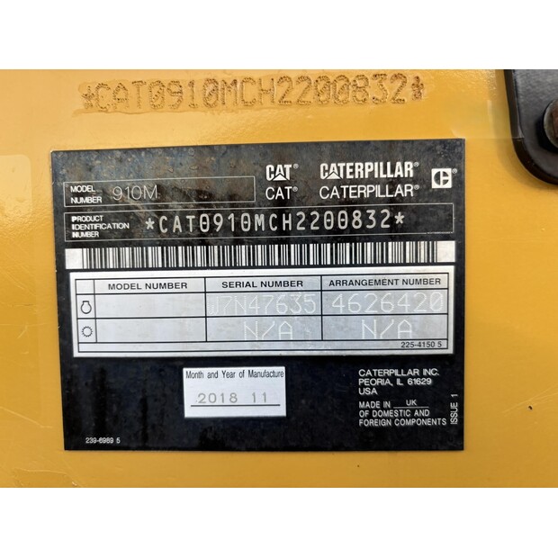 2019 Caterpillar 910M-48186809