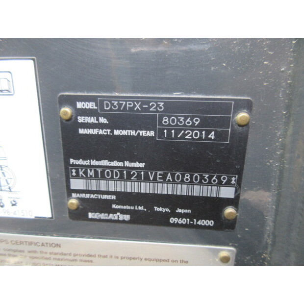 2014 Komatsu D37PX-23-48206948