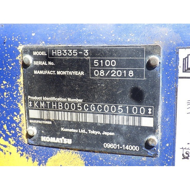 2018 Komatsu HB335-3-48207971
