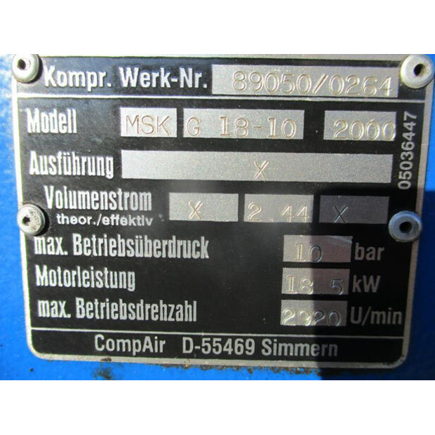 2000 Compair MSK G - 18 - 10-48208403