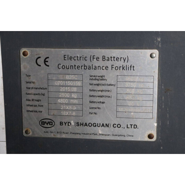 2015 BYD ECB25C-48210826