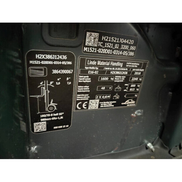 2018 Linde E16-02-48211119