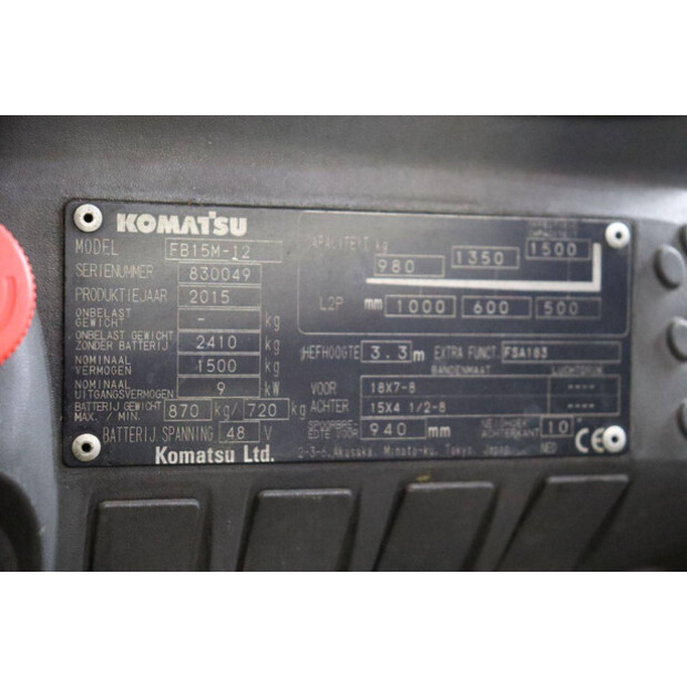 2015 Komatsu FB15M-12-48211157